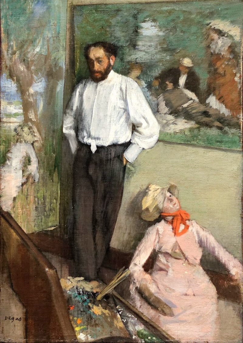 Portrait of Henri Michel-Lévy, 1878 Painting by Edgar Degas Reproduction Oil Painting by Blue Surf Art