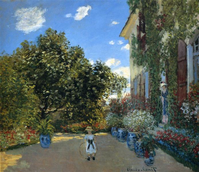 The Artist's House at Argenteuil Claude Monet