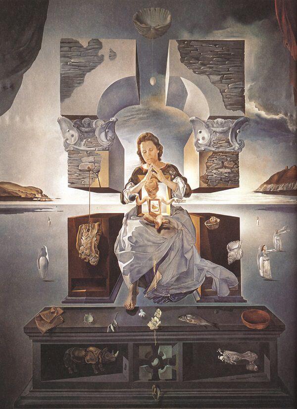 The Madonna of Port Lligat, 1950 by Salvador Dalí Reproduction for Sale - Blue Surf Art
