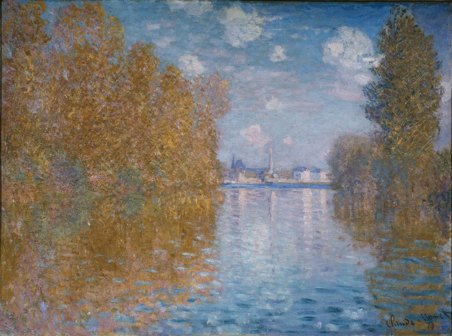 Autumn Effect at Argenteuil by Claude Monet