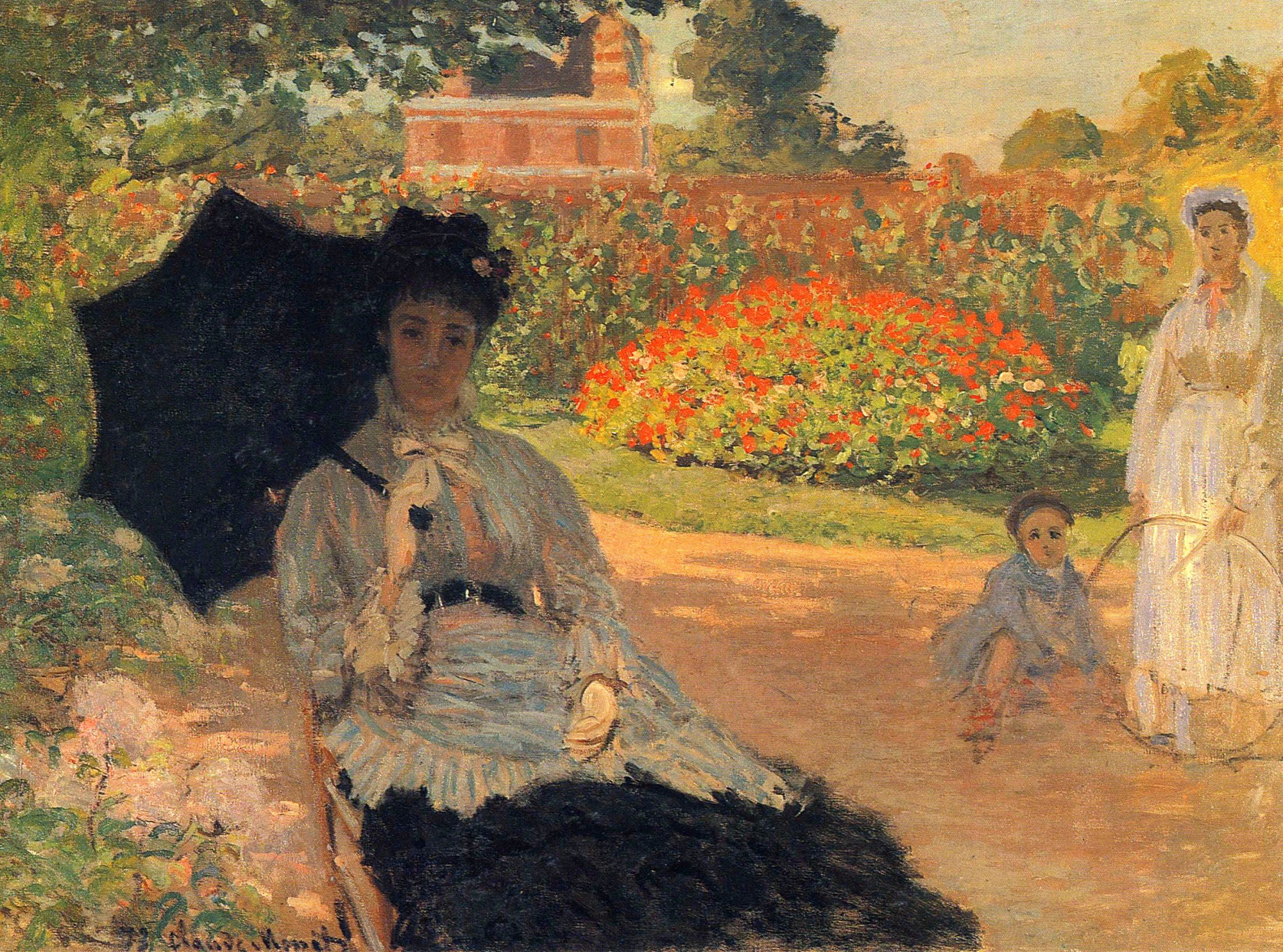 Camille Monet in the Garden by Claude Monet
