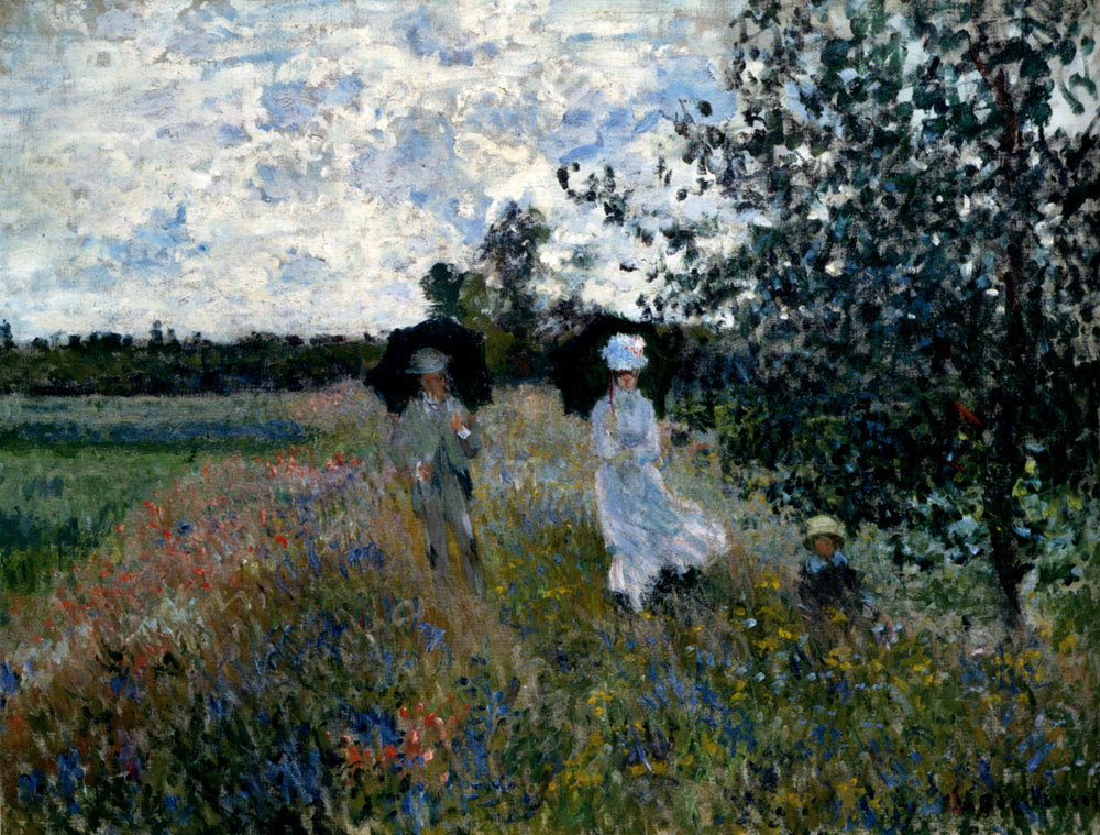 Promenade near Argenteuil by Claude Monet. Monet artworks, Monet reproduction for sale,