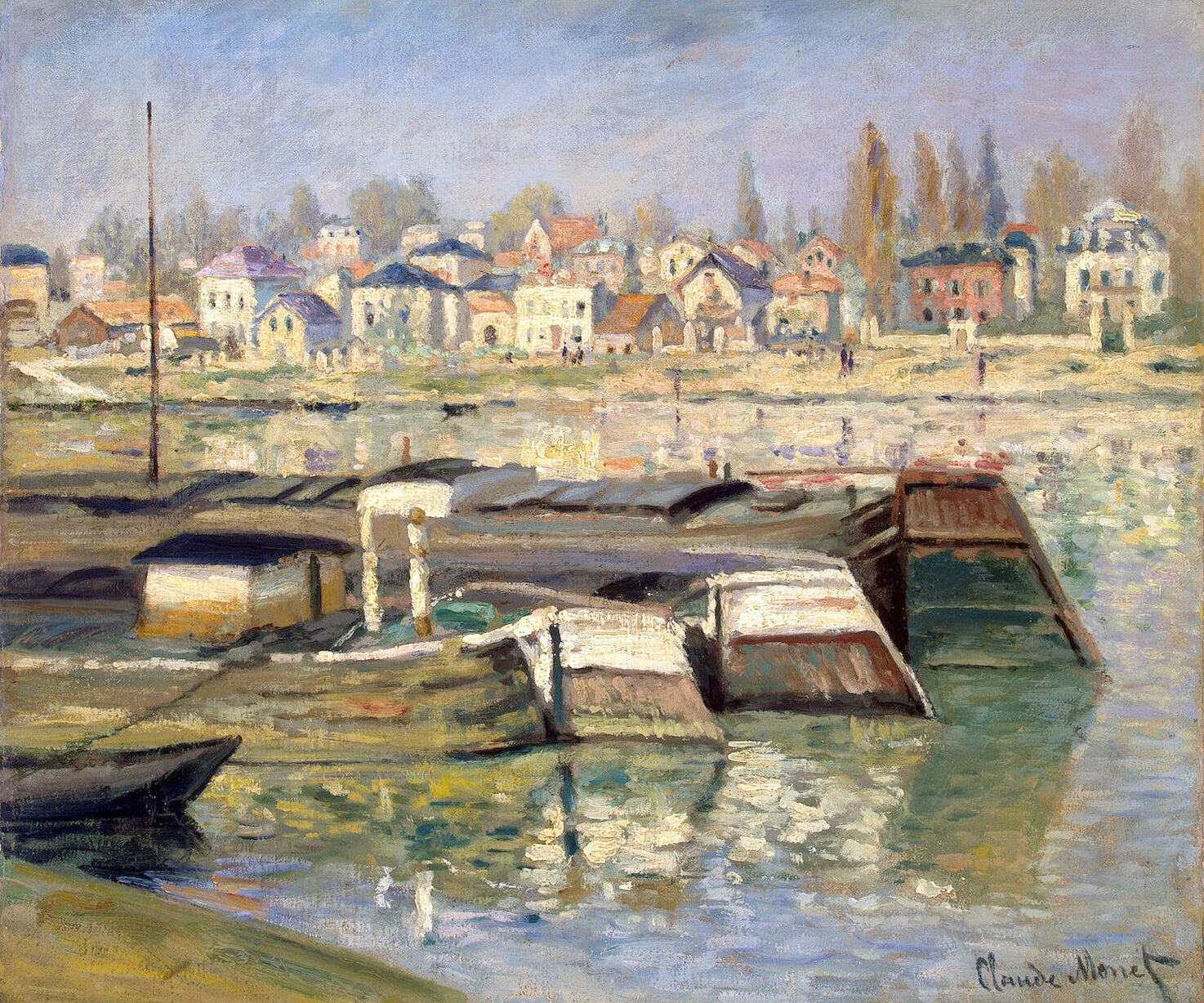 The Seine at Asnieres by Claude Monet