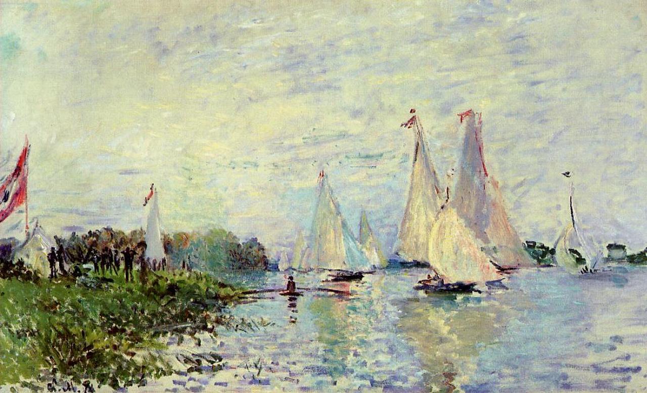 Regatta at Argenteuil by Claude Monet