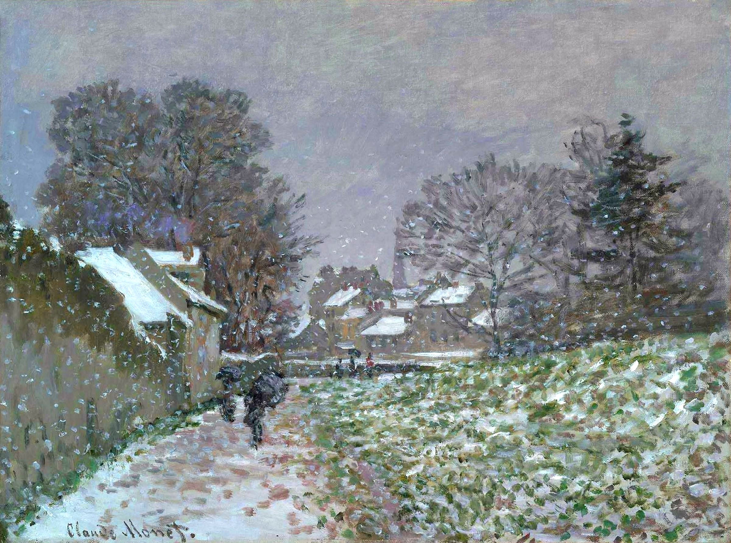 Snow at Argenteuil by Claude Monet