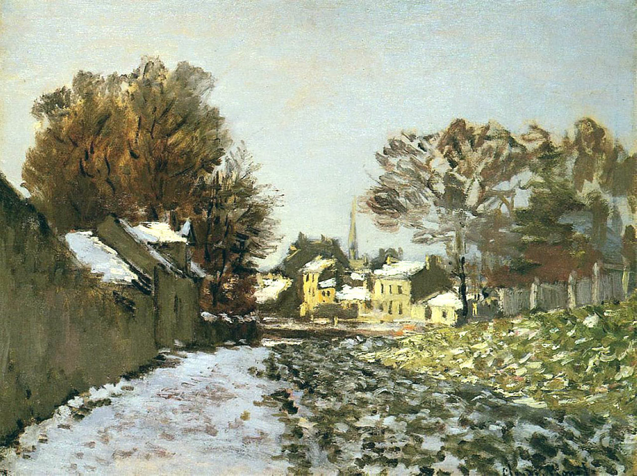 Snow at Argenteuil by Claude Monet