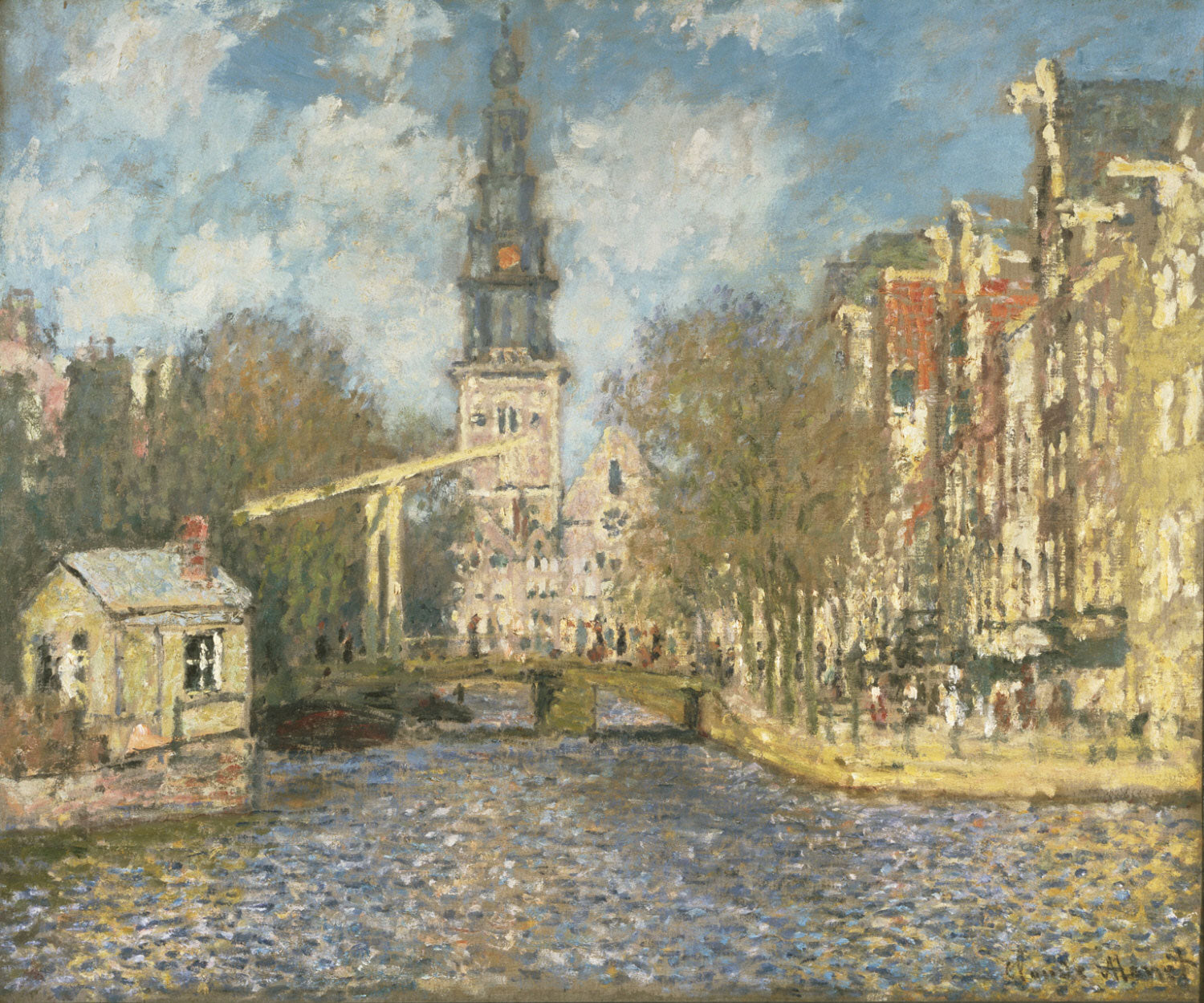 Zuiderkerk in Amsterdam by Claude Monet. Monet Artworks, Monet reproduction for sale.