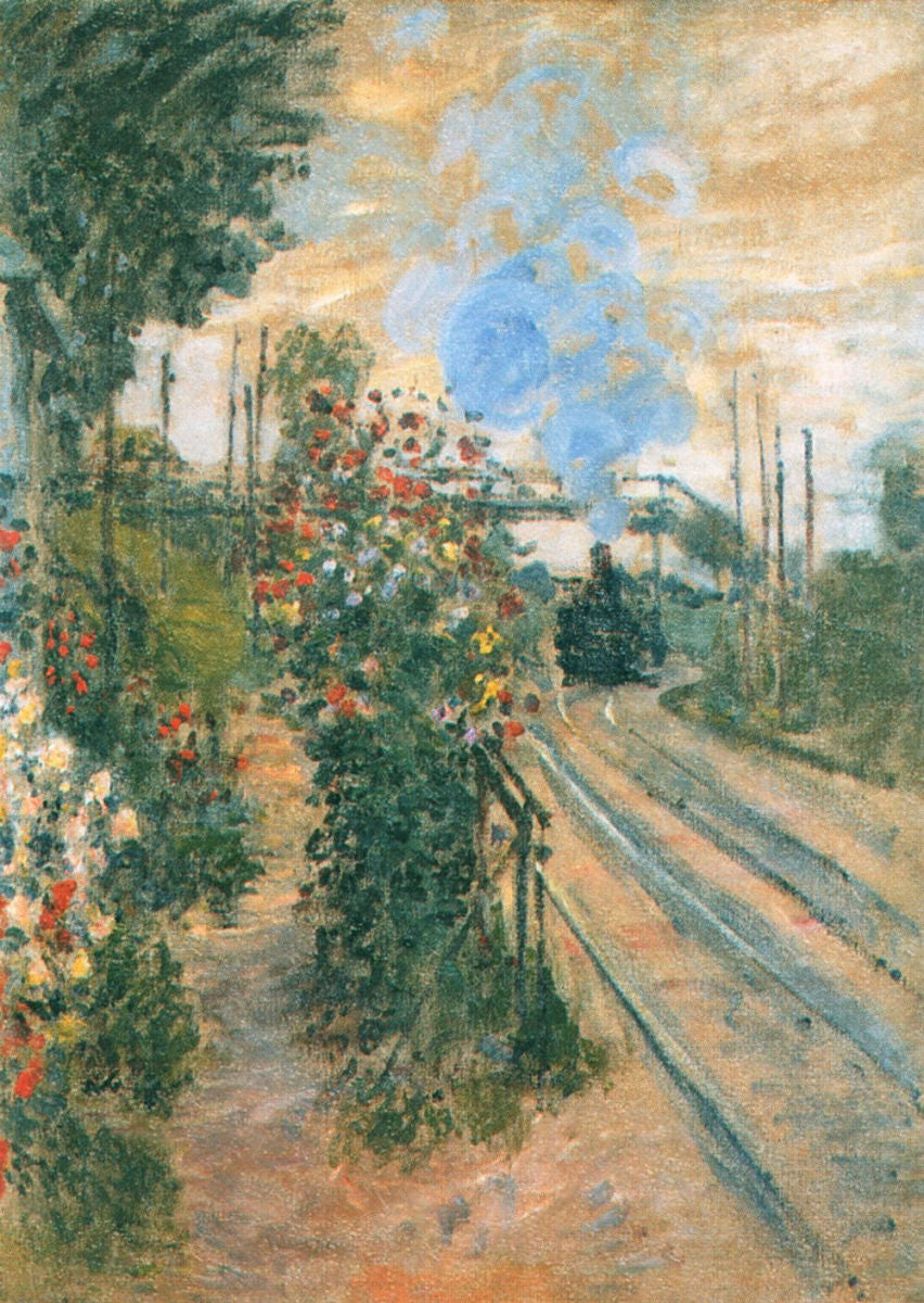 Arriving at Montegeron by Claude Monet. Monet artworks, monet canvas art, monet reproduction for sale.