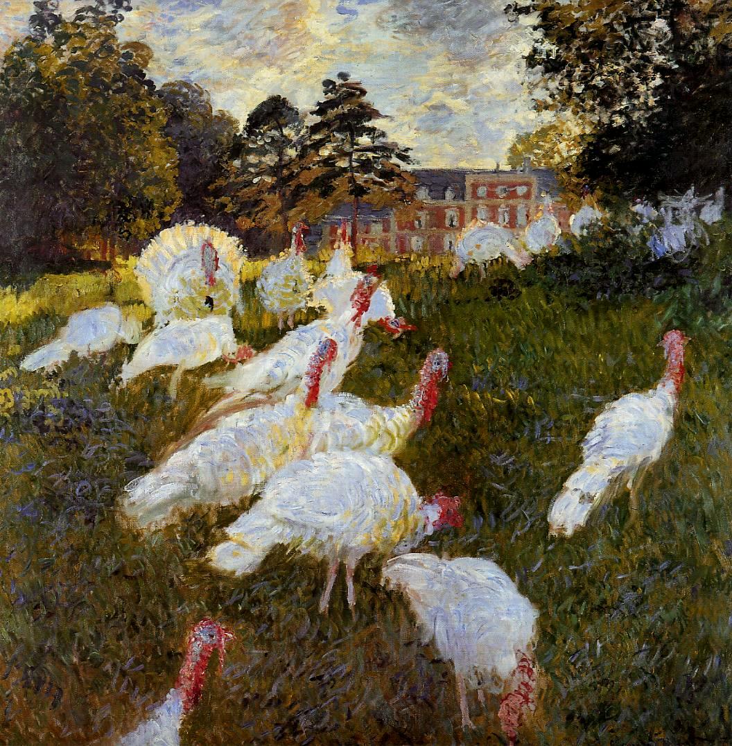 The Turkeysby Claude Monet. Monet artworks, monet canvas, monet wall art, monet reproduction for sale