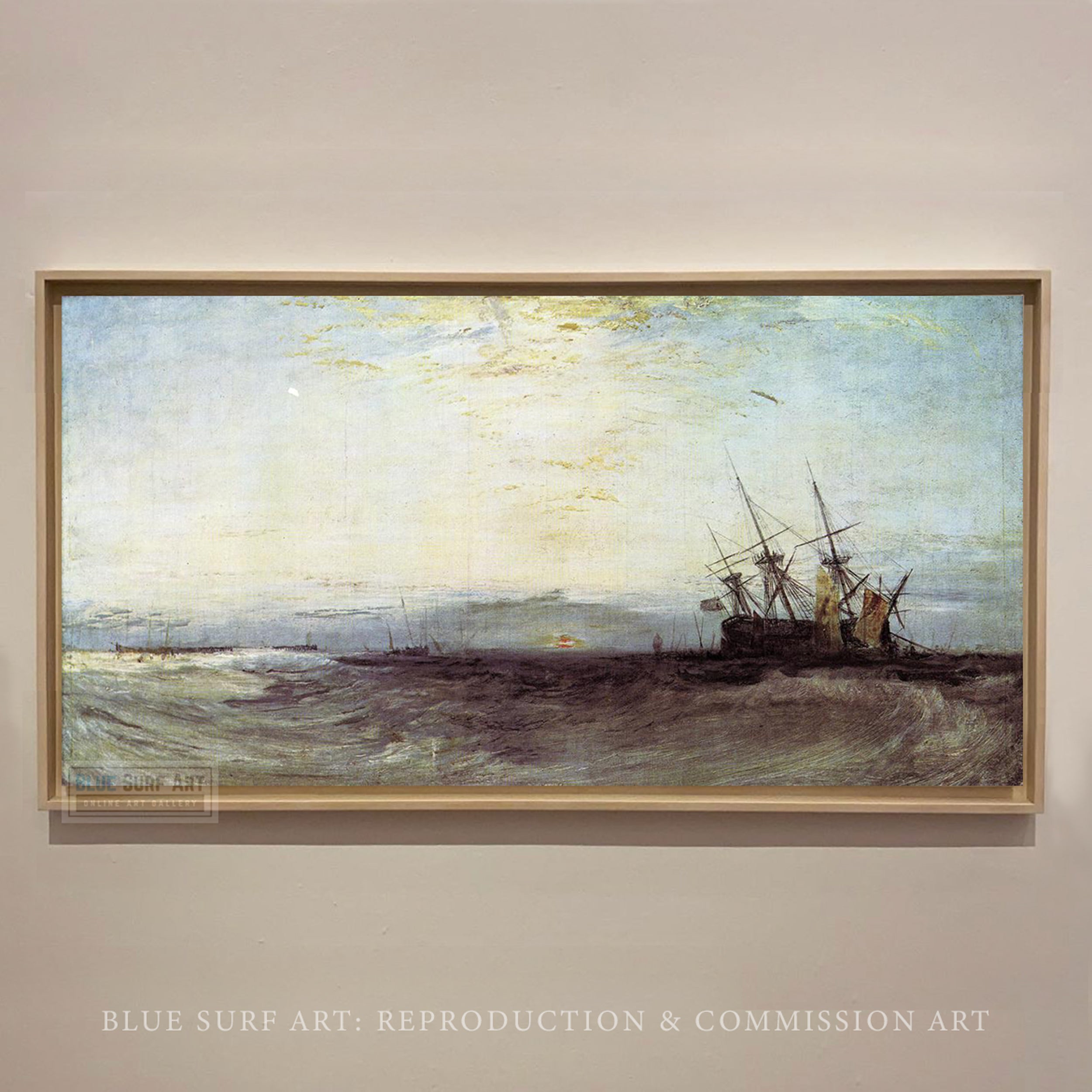 A Ship Aground by Turner, Reproduction for Sale by Blue Surf Art