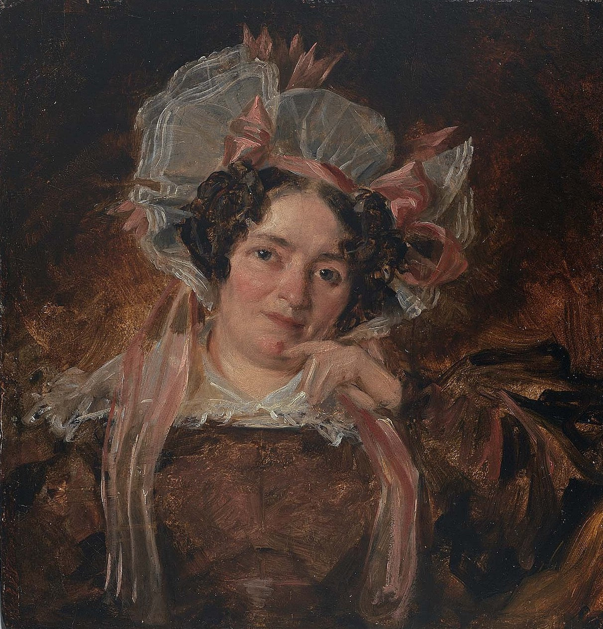 Portrait of a Woman by John Constable Reproduction Painting for Sale - Blue Surf Art