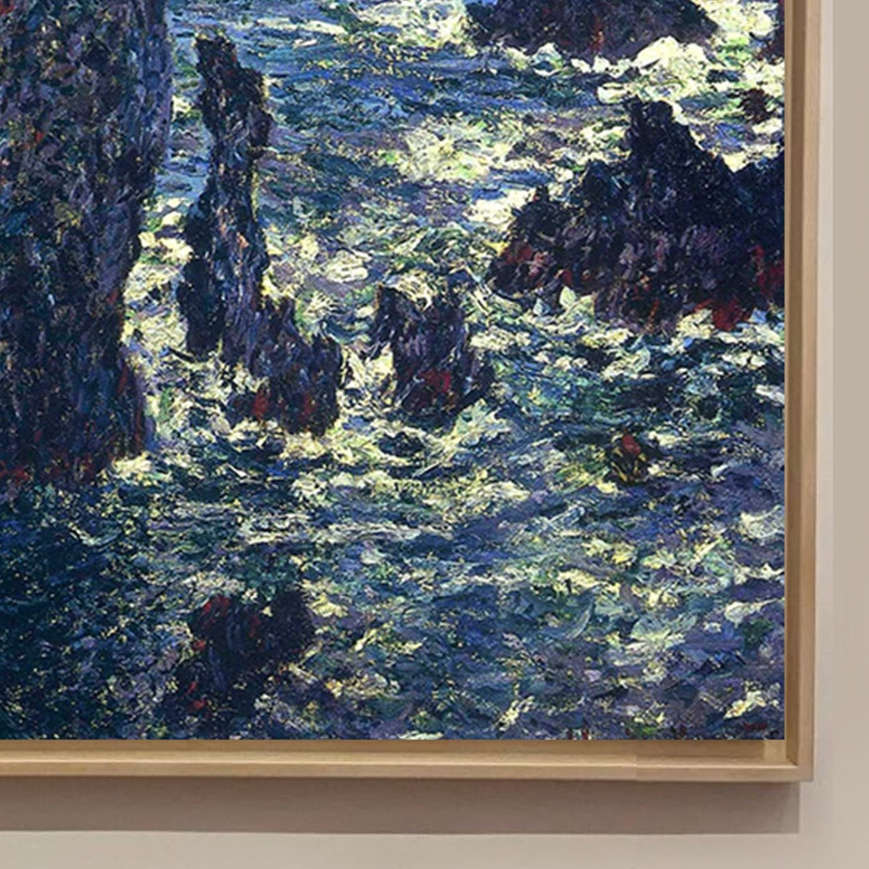 The Pyramids, Cliffs at Belle-Ile 1881 by Claude Monet, Monet Reproduction for Sale Blue Surf Art
