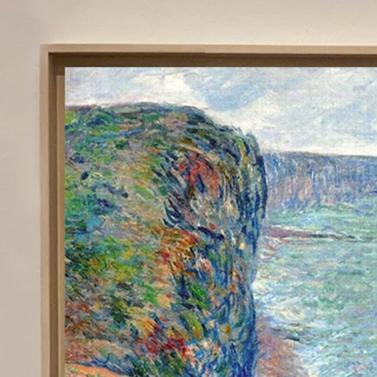The Sea Seen from the Cliffs of Fecamp 1881 by Claude Monet, Monet Reproduction for Sale Blue Surf Art