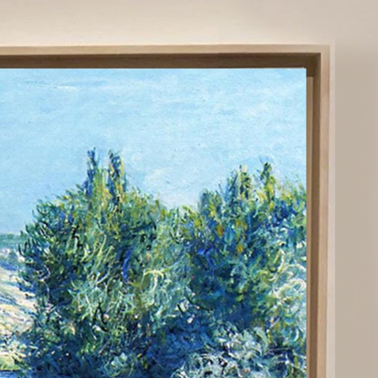 The Seine at Vetheuil 1881 by Claude Monet, Monet Reproduction for Sale Blue Surf Art 2