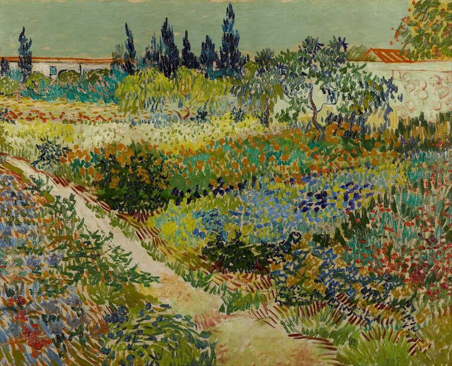 Garden at Arles by Van Gogh Reproduction for Sale - Blue Surf Art
