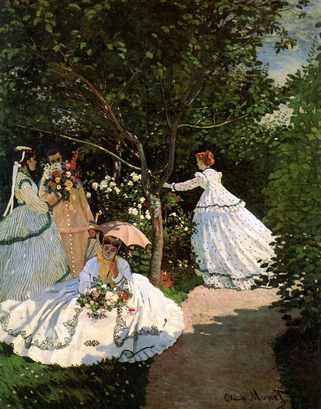 Women in the garden by Claude Monet 