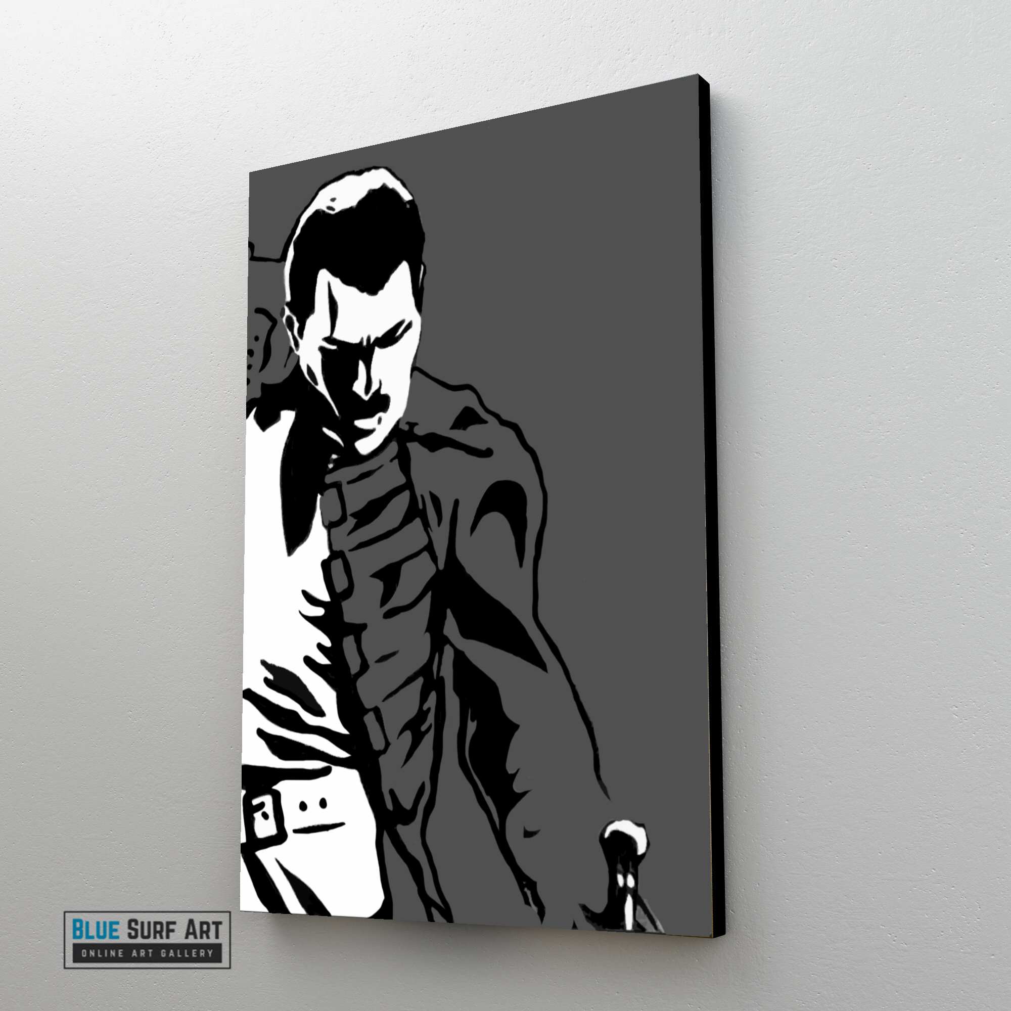 Freddie Mercury Wall Art, Queen Freddie Mercury Prints, Queen wall art, Queen fan art, queen rock band painting, Queen Freddie canvas art, Freddie Mercury gift art, Freddie Mercury Fan Art
