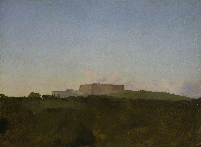 Castel Sant' Elmo, from Capodimonte Painting by Edgar Degas Reproduction Oil on Canvas
