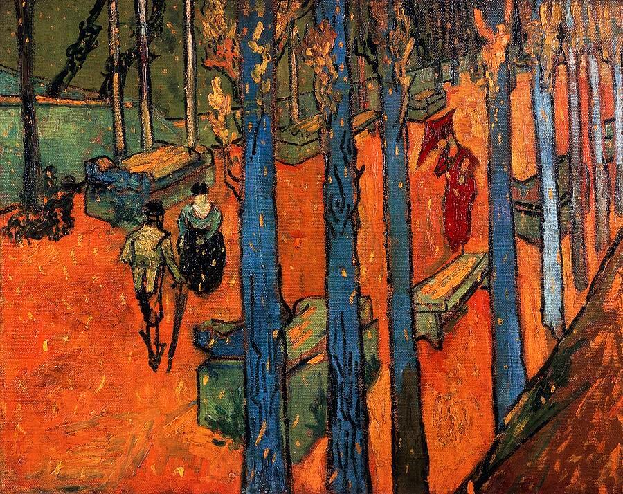 The Aliscamps at Arles, 1888 by Van Gogh Reproduction for Sale - Blue Surf Art