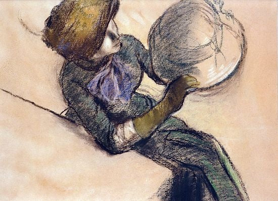 Degas Modiste Study Painting by Edgar Degas Reproduction Oil on Canvas