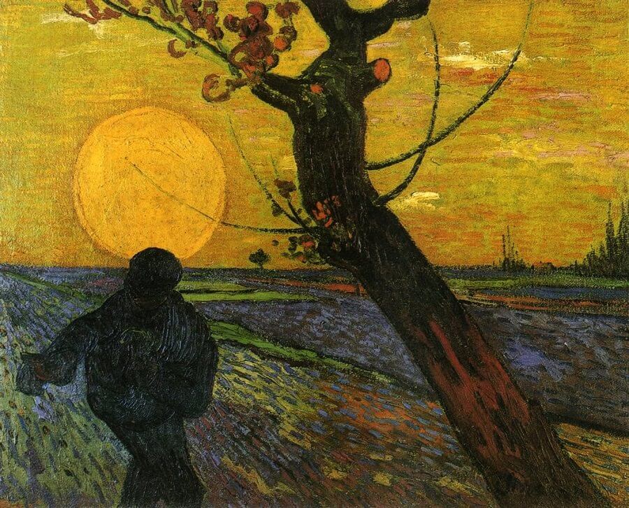 The Sower, 1889 by Van Gogh Reproduction for Sale - Blue Surf Art