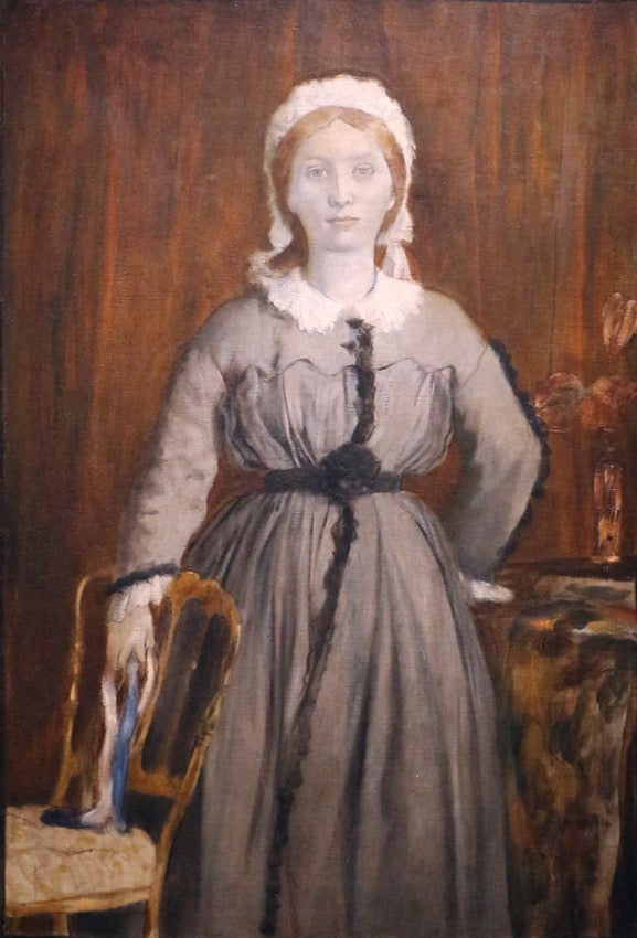 Woman Portrait Painting by Edgar Degas Reproduction Oil on Canvas