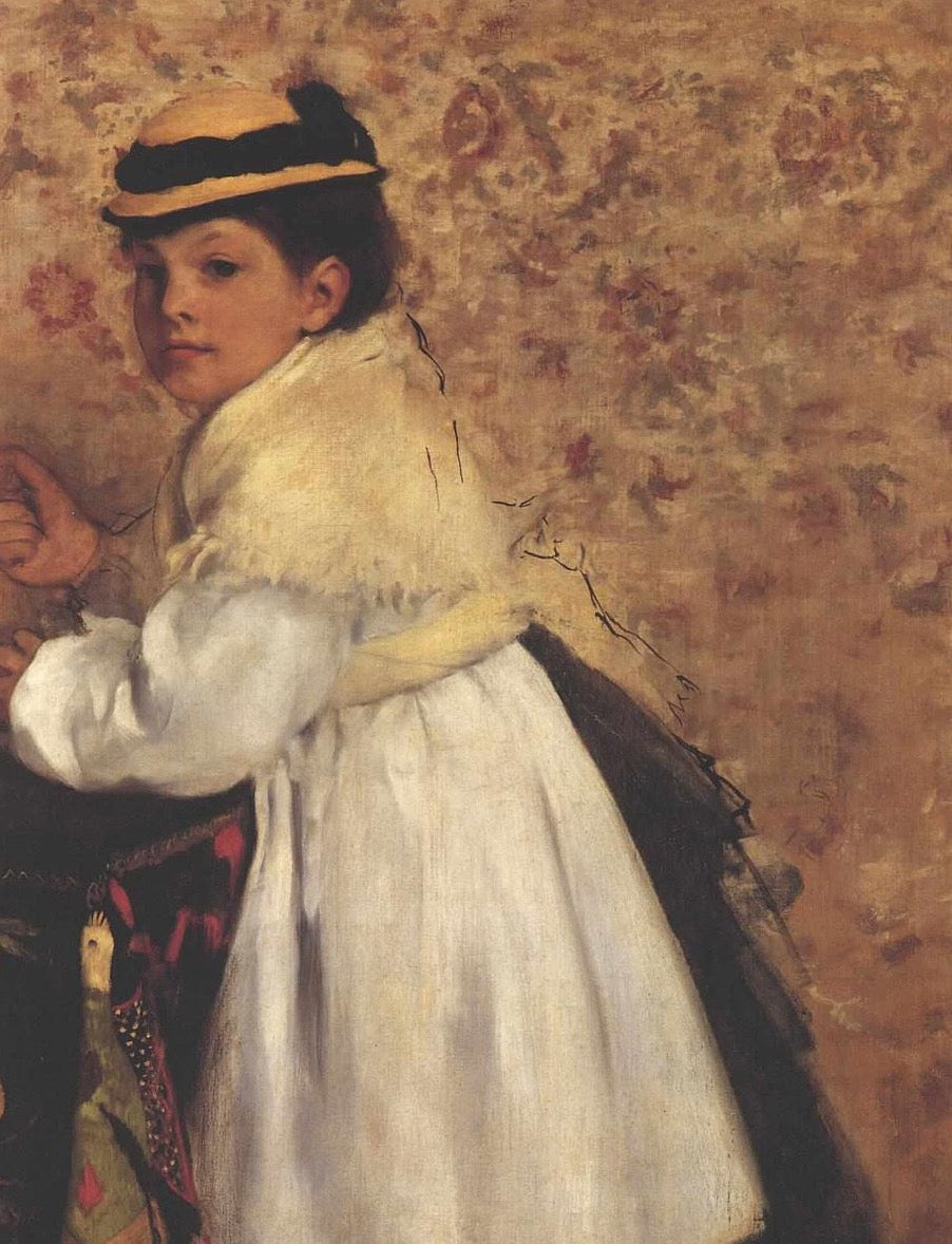 Hortense Valpincon Painting by Edgar Degas Reproduction Oil on Canvas