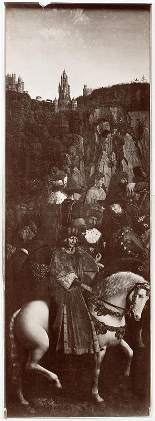The Just Judges by Jan Van Eyck Reproduction Painting by Blue Surf Art