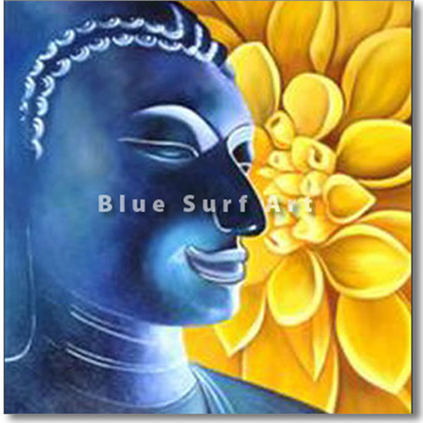 Delight Buddha Oil Painting on Canvas