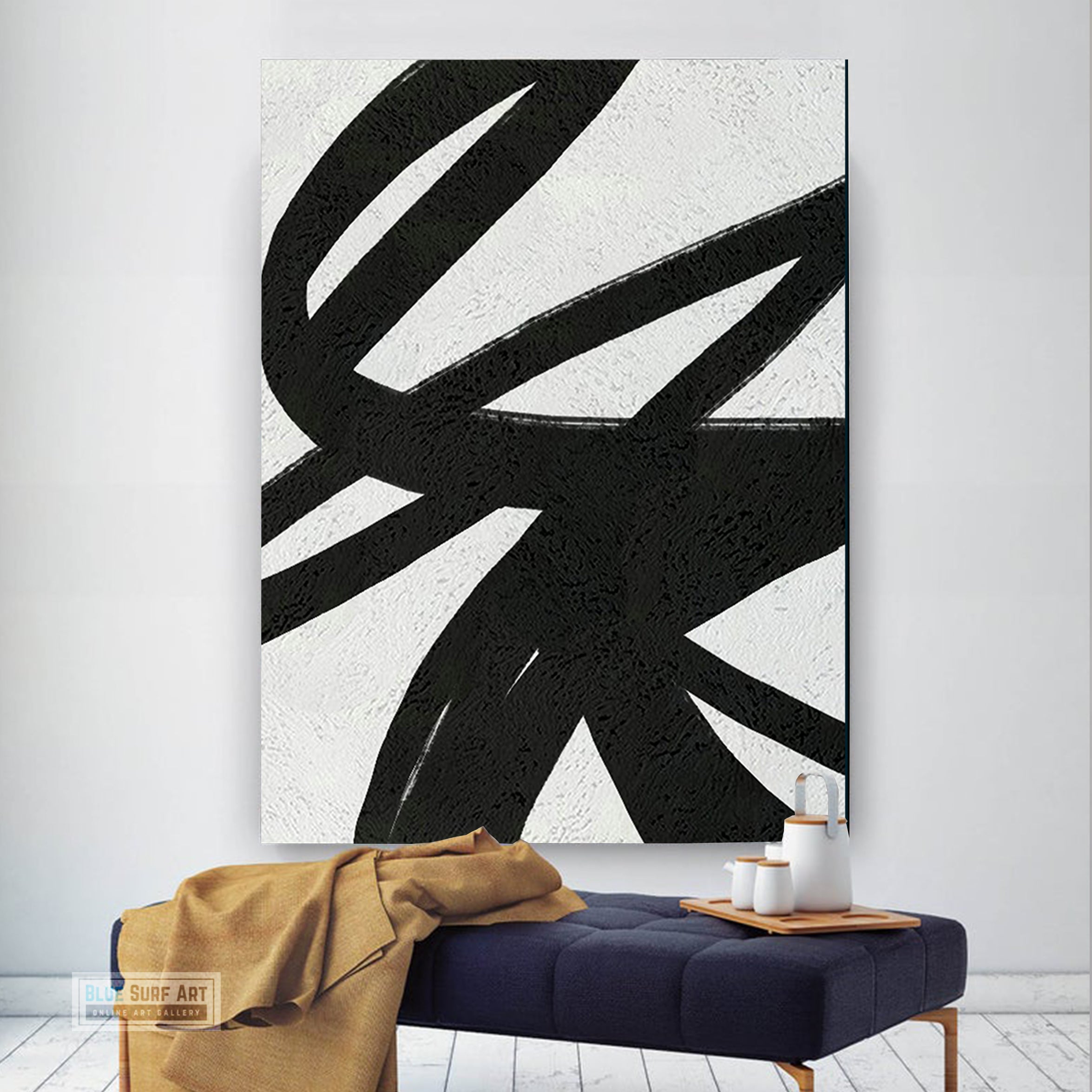 Barcelona Textured Black & White