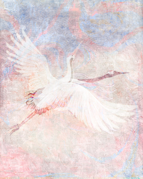 Asian Wall Art Decor, Cranes canvas art