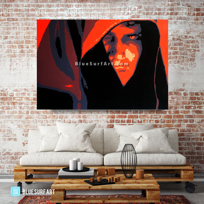 Dark Side - Anakin Skywalker Oil Painting on Canvas by Blue Surf Art 1
