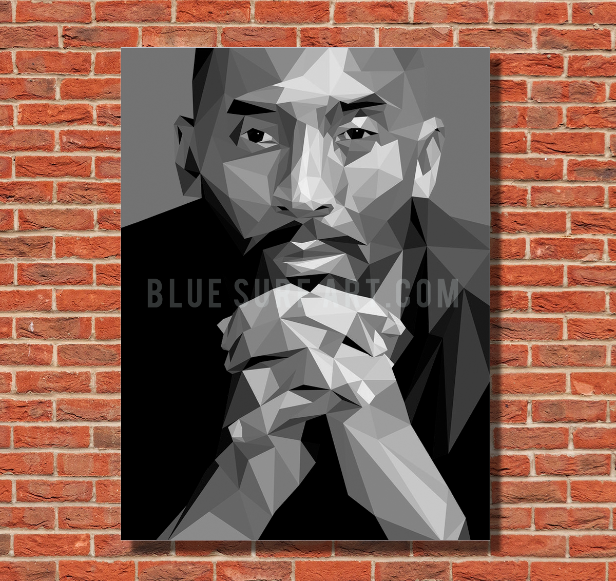 Legend Oil Painting on Canvas I Kobe Bryant I Blue Surf Art 2