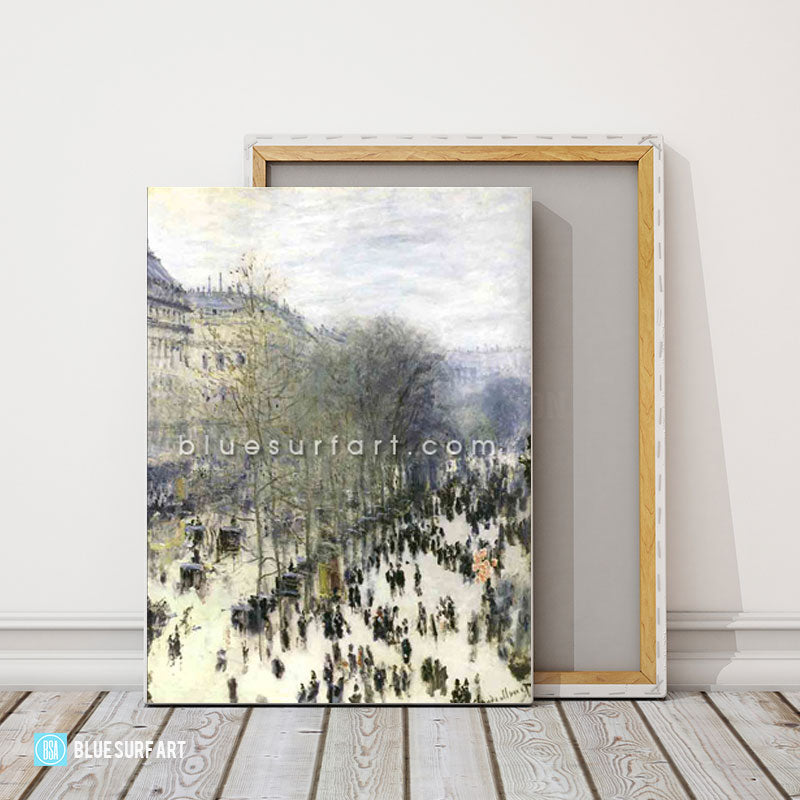 Boulevard des Capucines Reproduction Oil Painting on Canvas