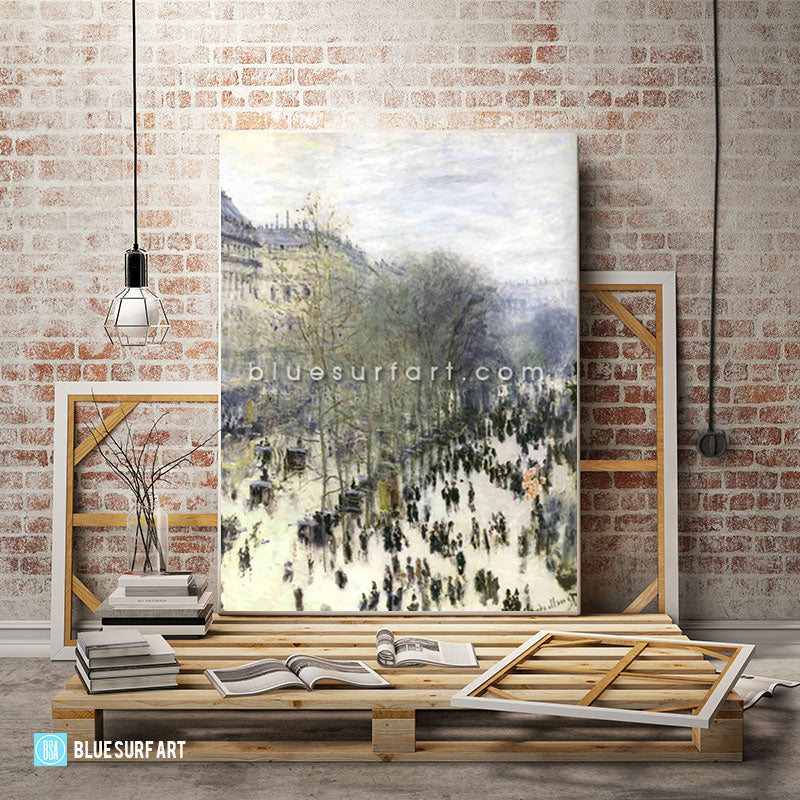 Boulevard des Capucines Reproduction Oil Painting on Canvas- loft