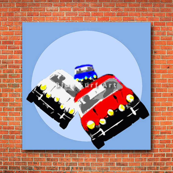 Minis - red bricks wall