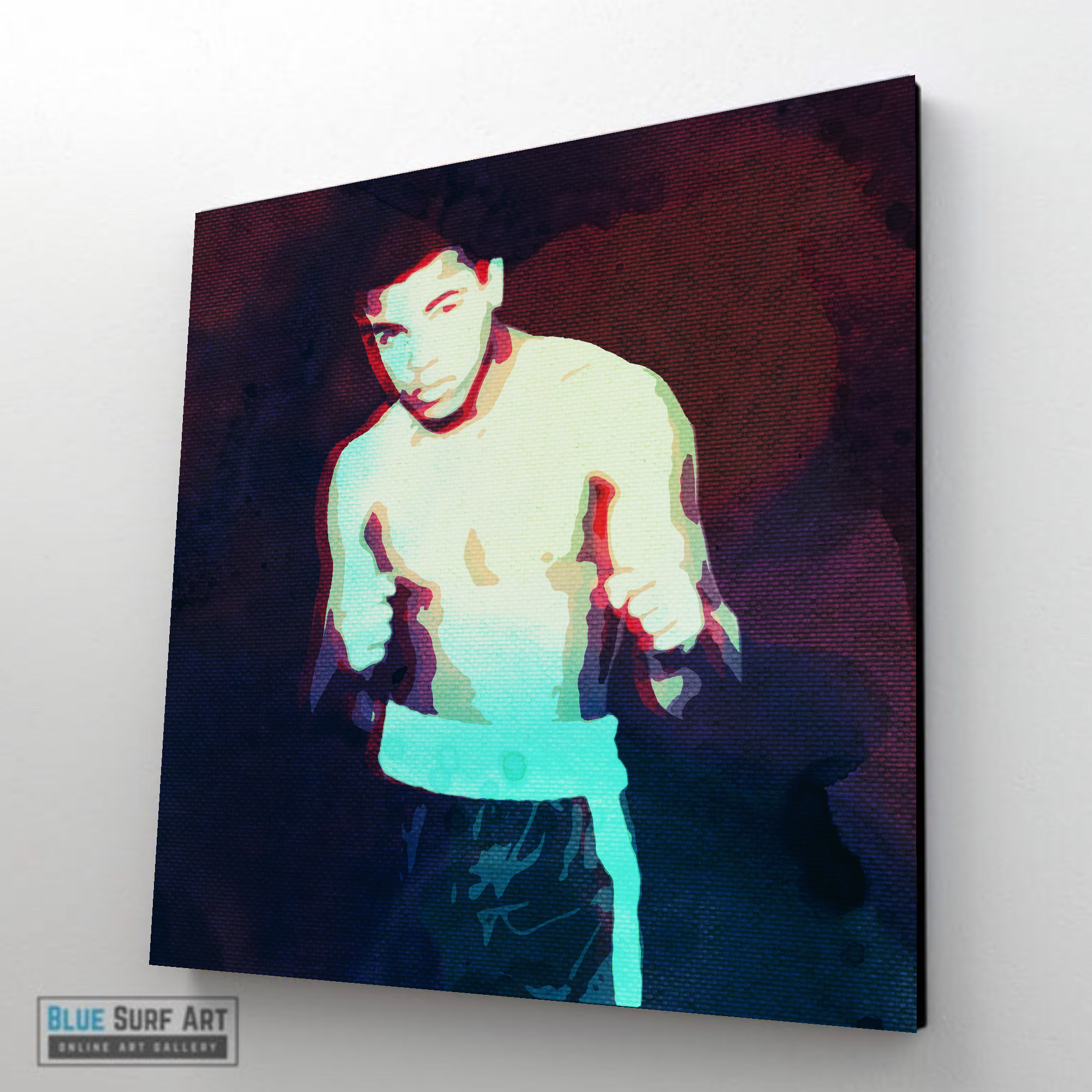 Muhammad Ali Boxer Legend Wall Art Original Handmade Oil on Canvas Painting 2