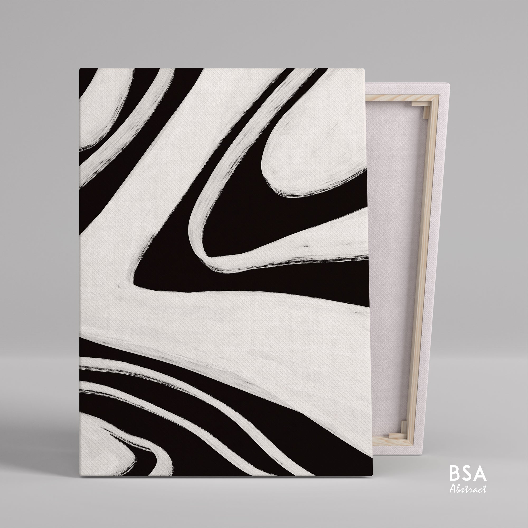 Black & White Minimalist Modern Wall Art, Abstract Canvas Art Painting - Fora #14. Large Abstract Painting, Modern Abstract Painting, oil hand painting, office wall art, original abstract, textured art, Living room wall art, Modern interior wall art