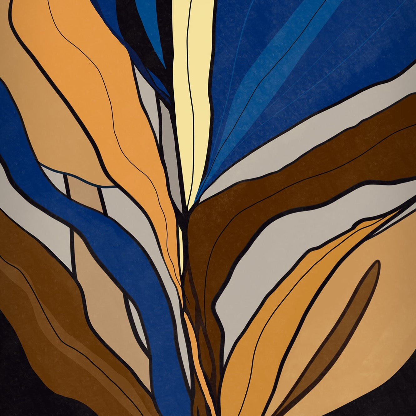 Floral Minimalist Modern Wall Art, Abstract Canvas Art Painting - Fora #25. Large Abstract Painting, Modern Abstract Painting, oil hand painting, office wall art, original abstract, textured art, Living room wall art, Modern interior wall art