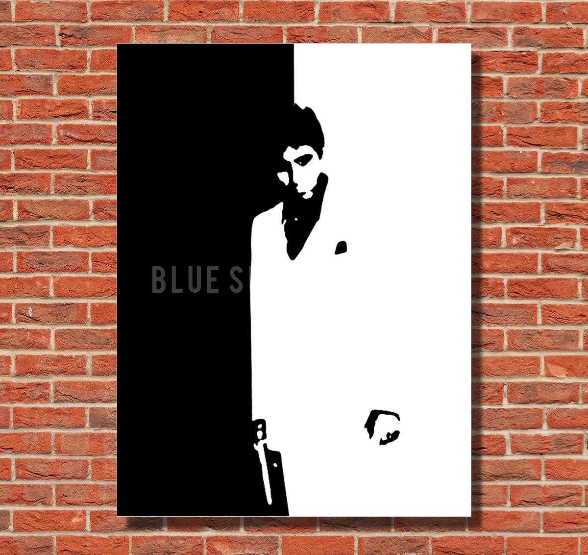 Montana - Scarface Oil Painting on Canvas by Blue Surf Art 1