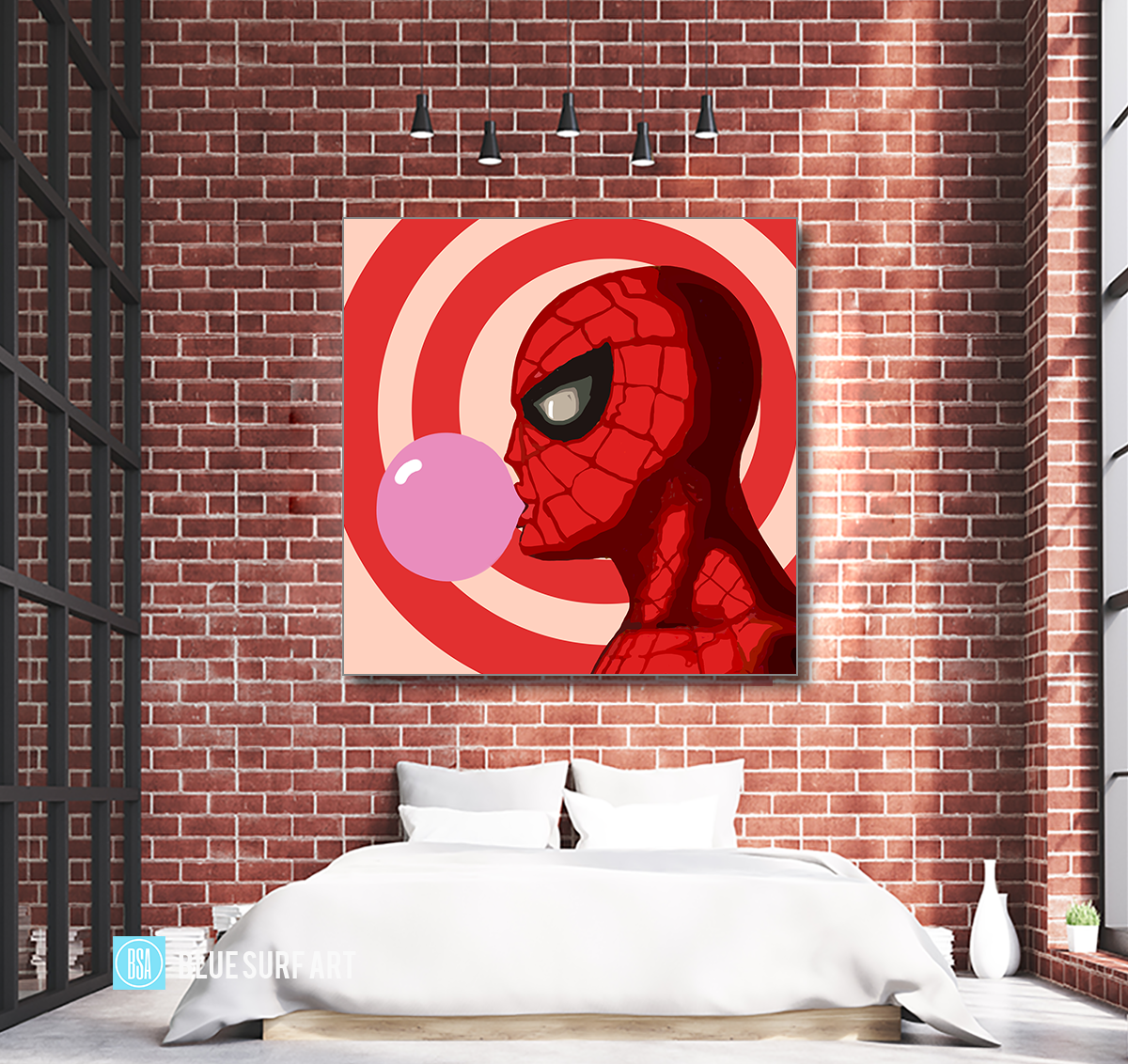 Blowing Web Oil Painting on Canvas by Blue Surf Art 4