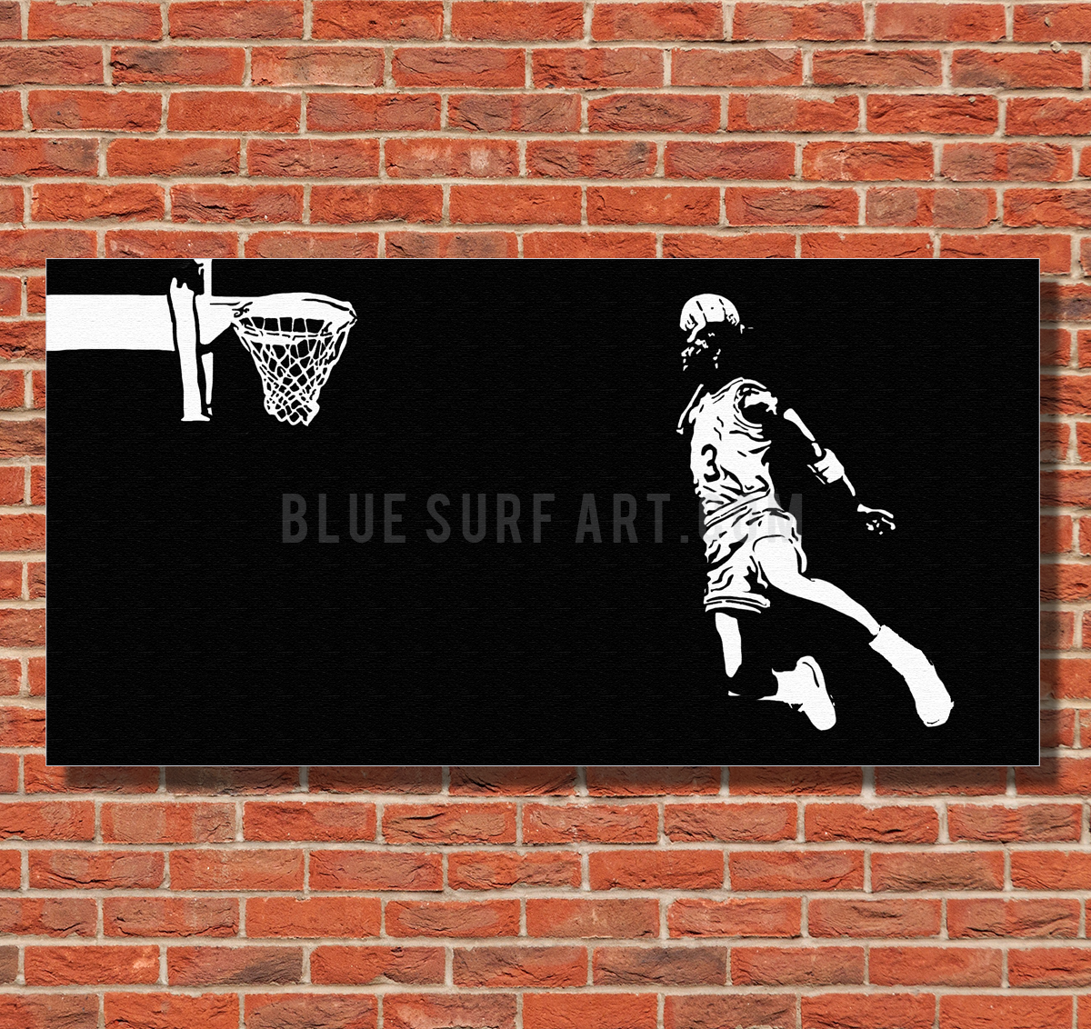 Slam-Dunk - Michael Jordan Oil Painting on Canvas by Blue Surf Art 1