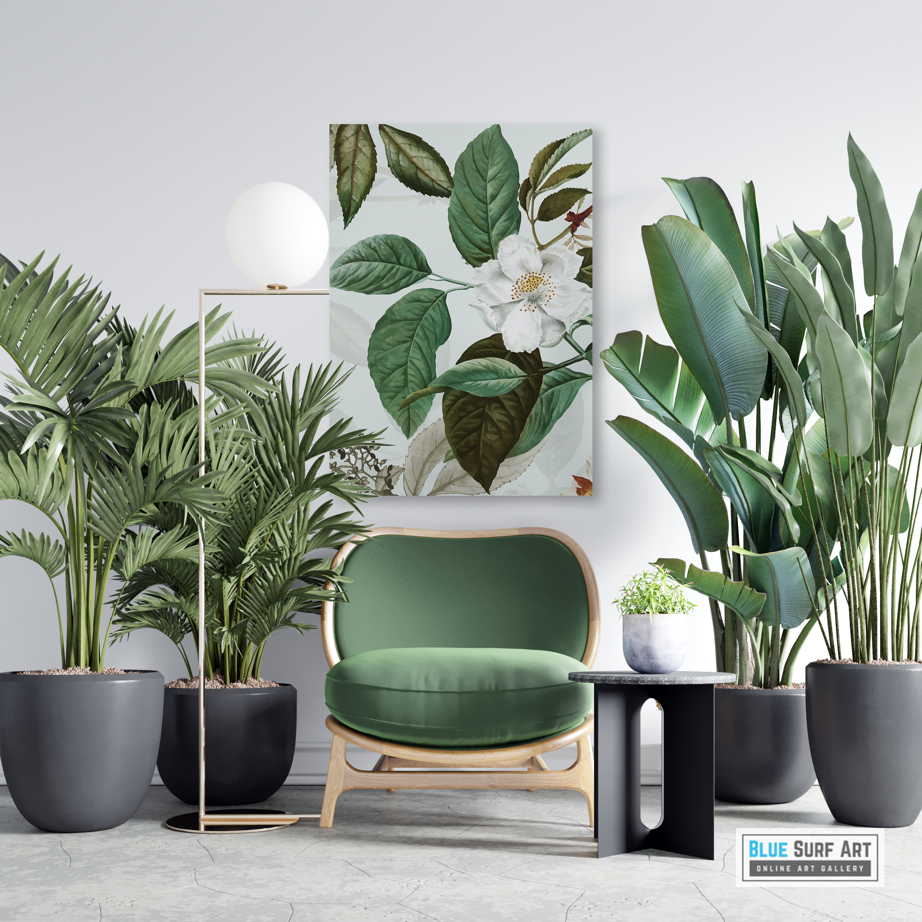 Tropical Wild Plants Canvas Art Print