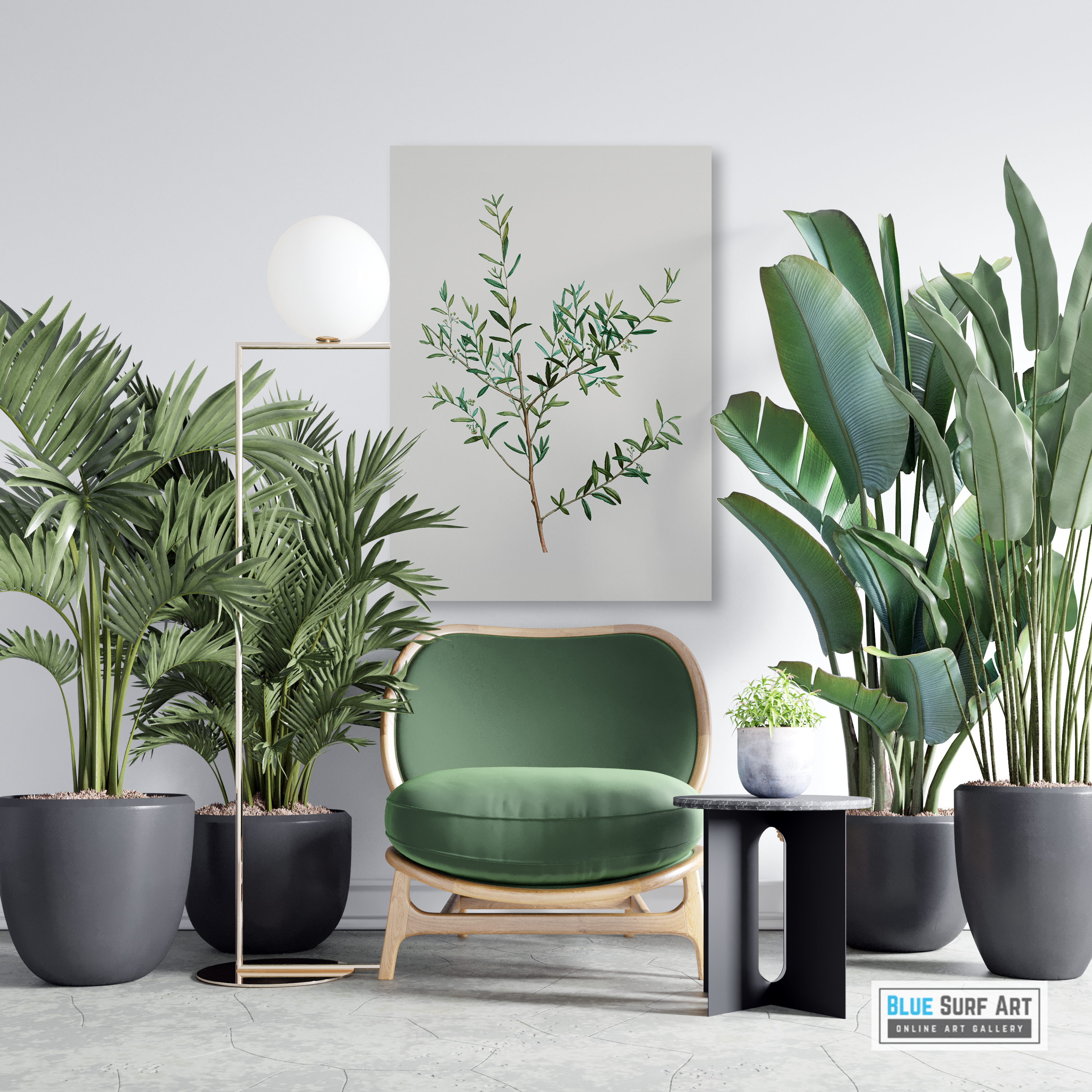 Tropical Wild Plants Canvas Art Print II