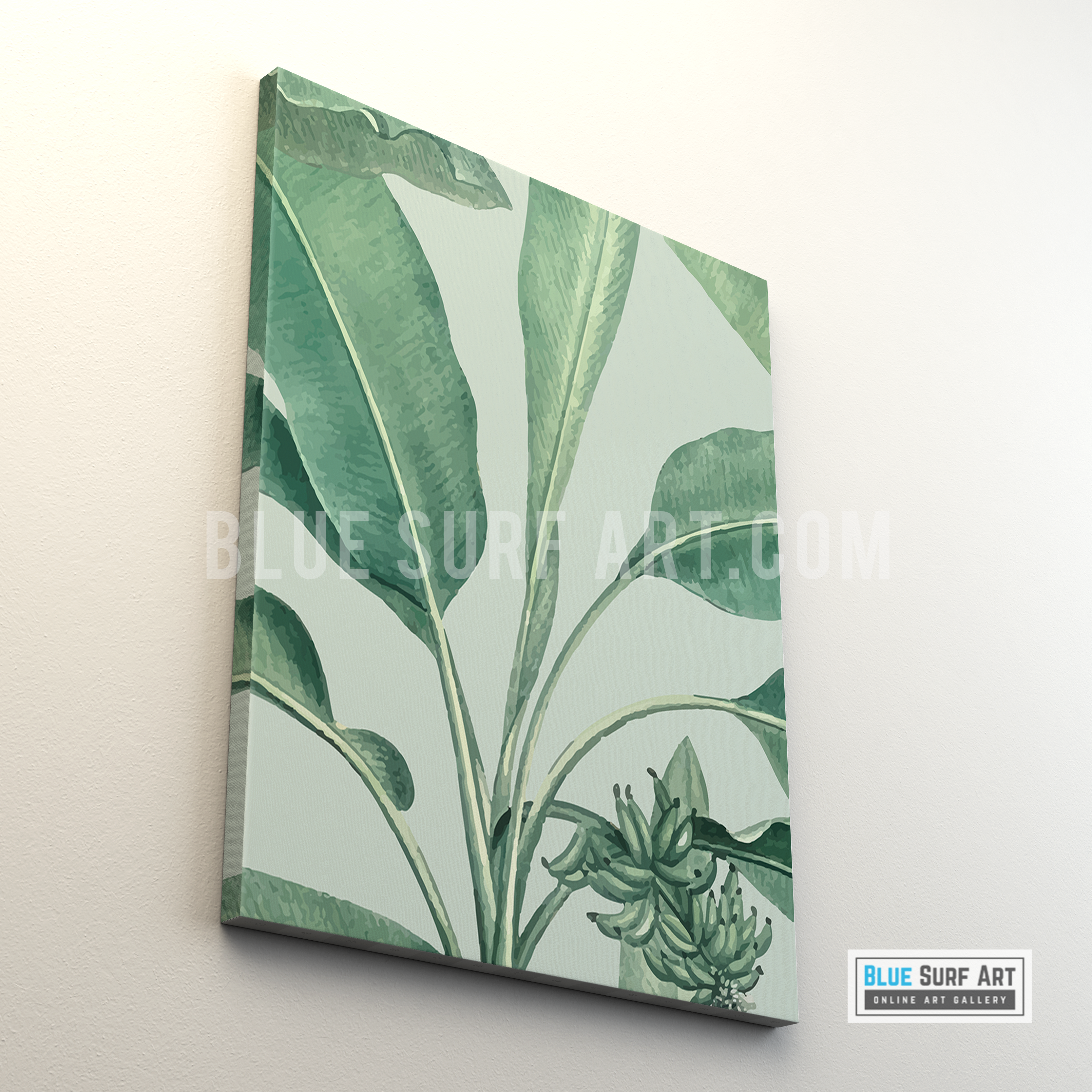 Tropical Banana Leaf Canvas Art Print III