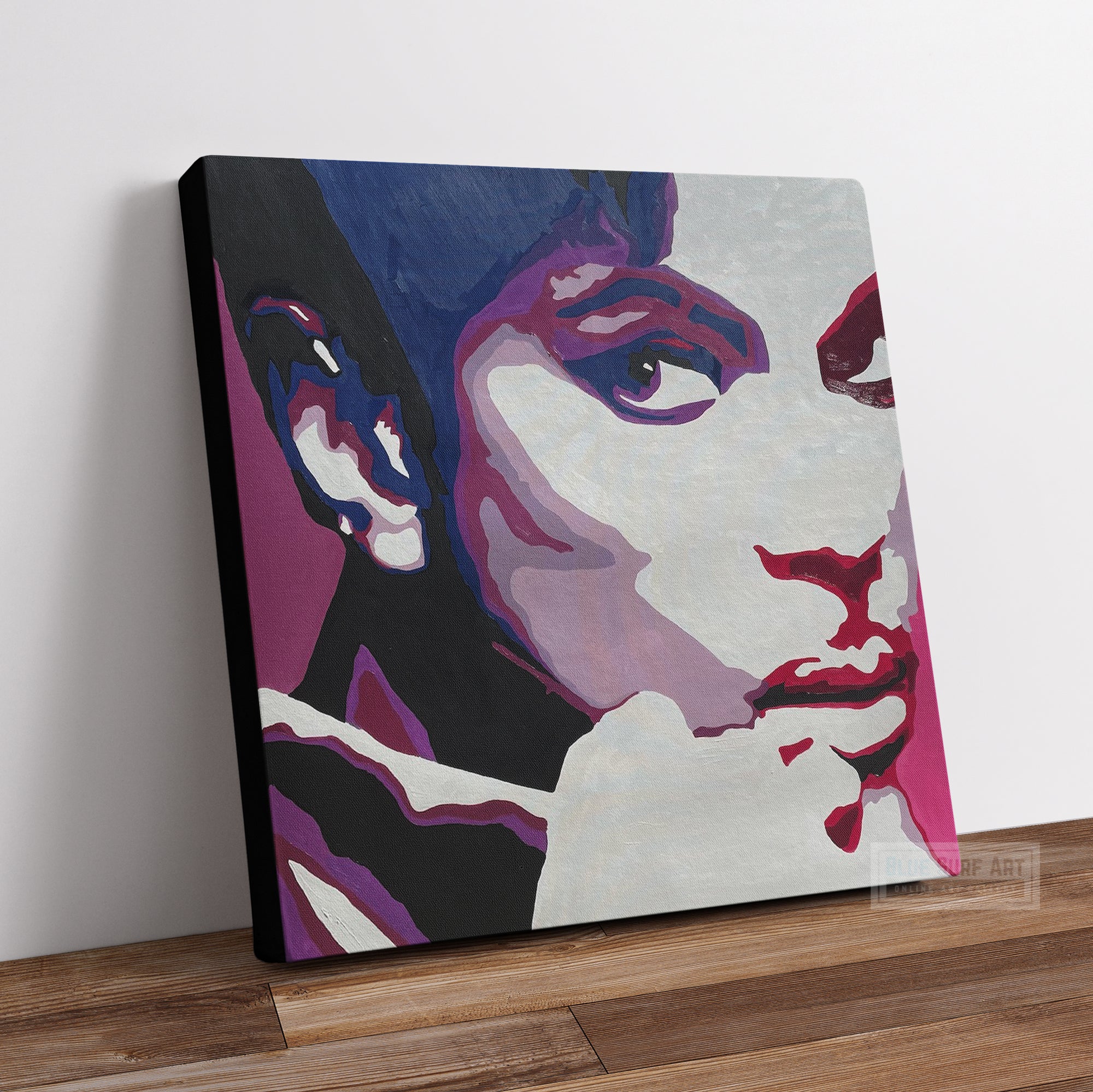Prince Rogers Nelson Music Wall Art Pop Art Painting Purple Rain Handmade Art by Blue Surf Art 2