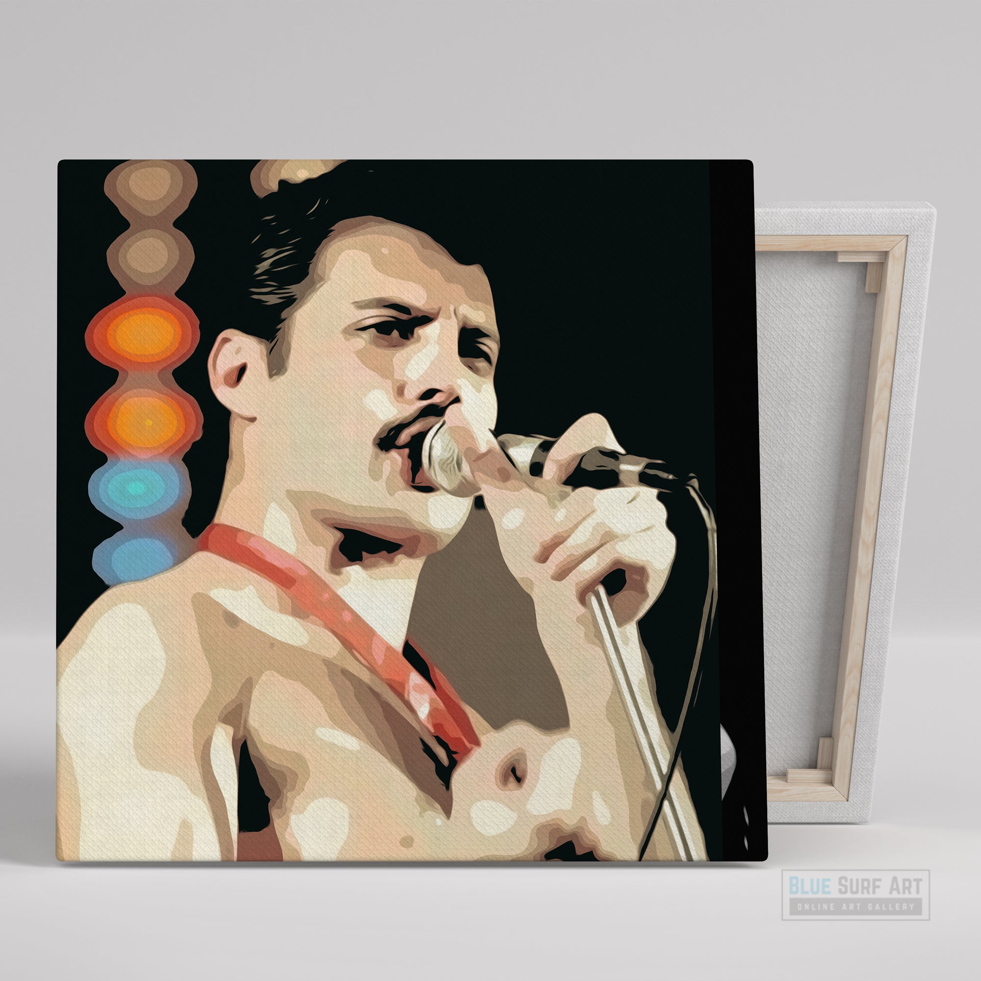 Radio Ga Ga, Queen Freddie Mercury Wall Art, Queen Freddie Mercury Prints, Queen wall art, Queen fan art, queen rock band painting, Queen Freddie canvas art, Freddie Mercury gift art, Freddie Mercury Fan Art