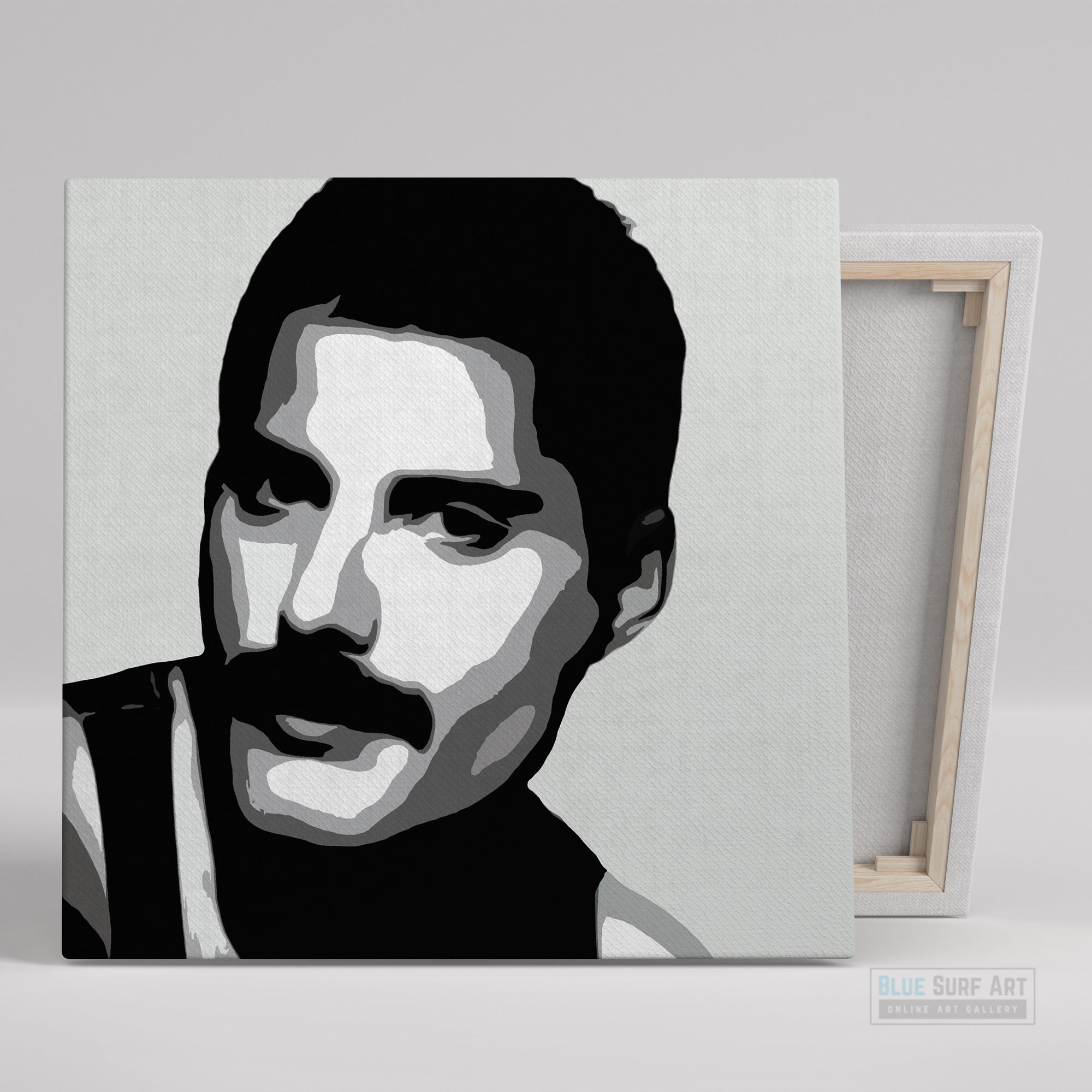 Freddie Portrait. Freddie Mercury Wall Art, Queen Freddie Mercury Prints, Queen wall art, Queen fan art, queen rock band painting, Queen Freddie canvas art, Freddie Mercury gift art, Freddie Mercury Fan Art