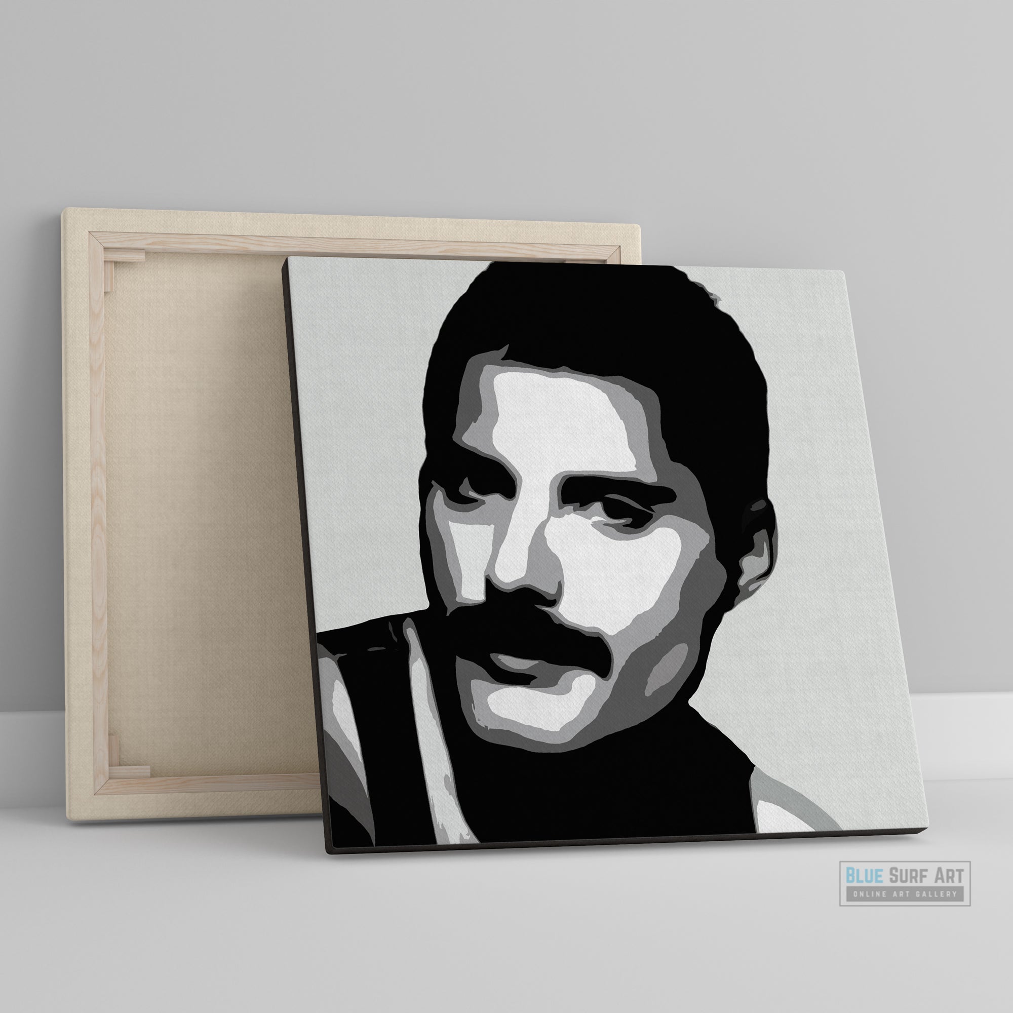 Freddie Portrait. Freddie Mercury Wall Art, Queen Freddie Mercury Prints, Queen wall art, Queen fan art, queen rock band painting, Queen Freddie canvas art, Freddie Mercury gift art, Freddie Mercury Fan Art