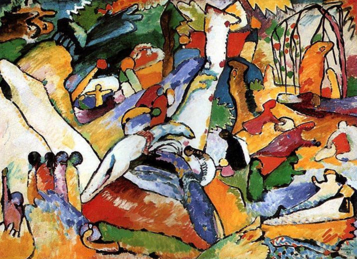 Composition II by Wassily Kandinsky Wall Art, Home Decor, Reproduction
